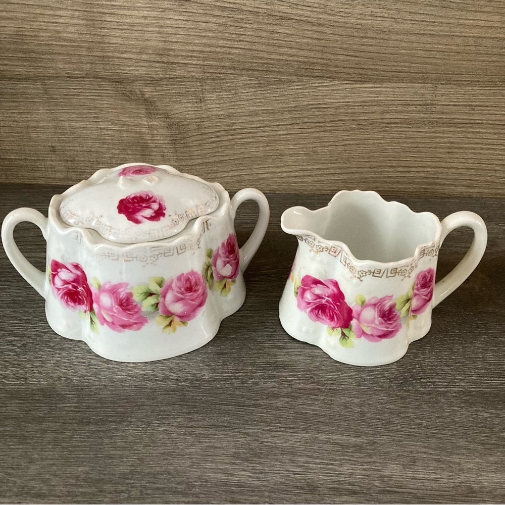 Vintage Zeh Scherzer & Co Bavaria Creamer and Sugar set